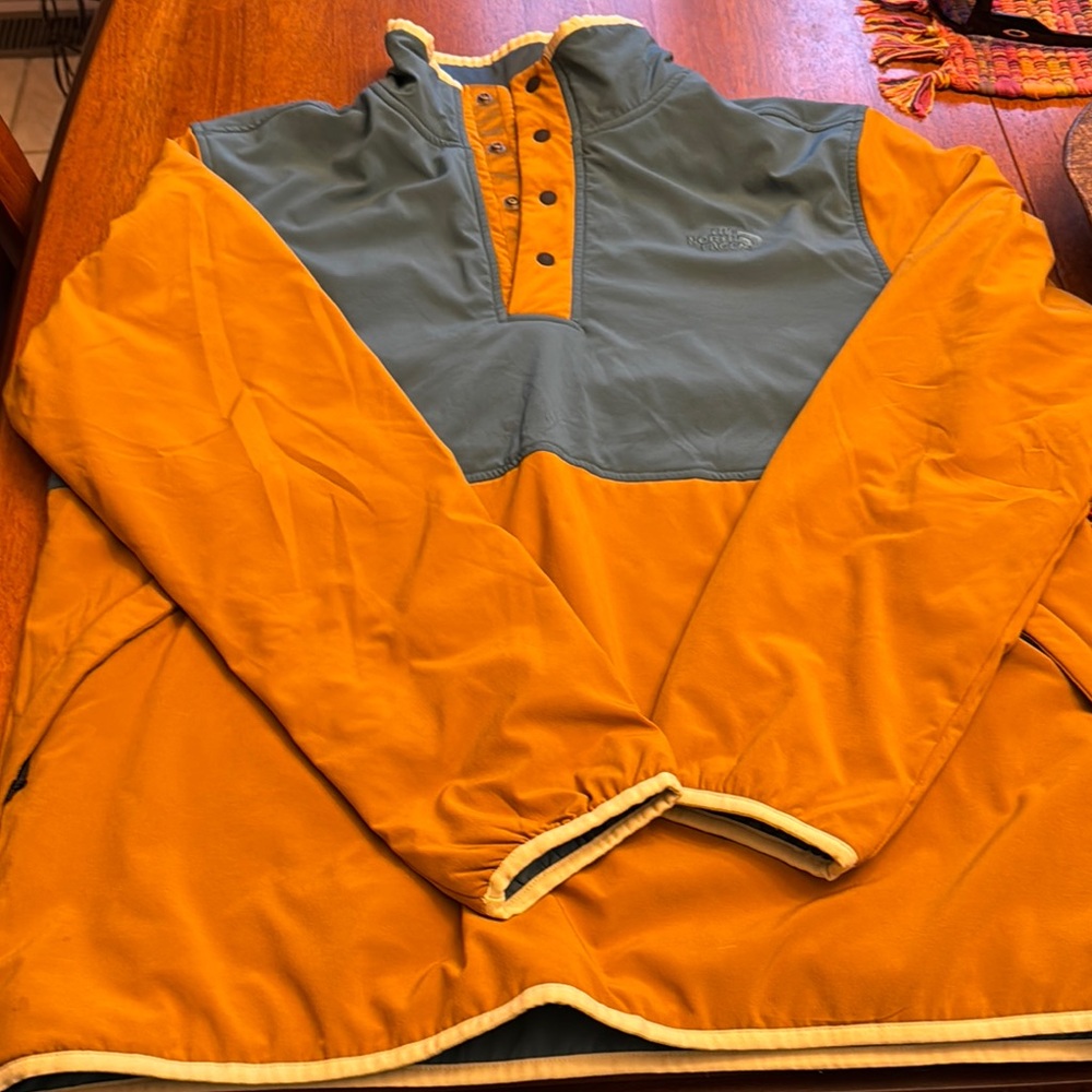 The North Face Yellow and Blue Pullover